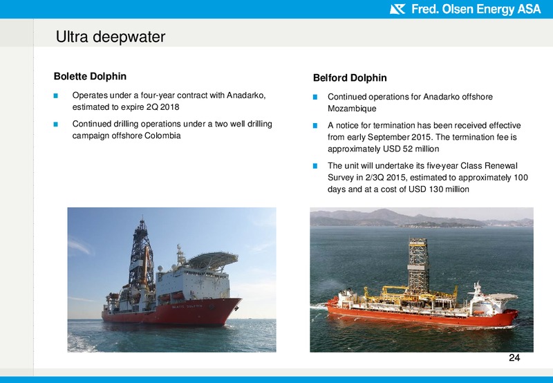 Q1 2015 EARNINGS CALL – Fred Olsen Energy – slide 24