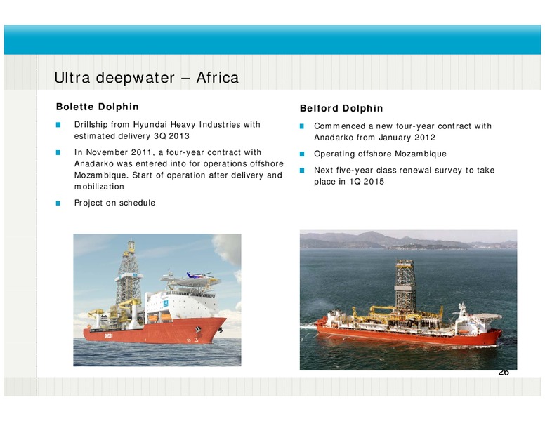 Q3 2012 EARNINGS CALL – Fred Olsen Energy – slide 26