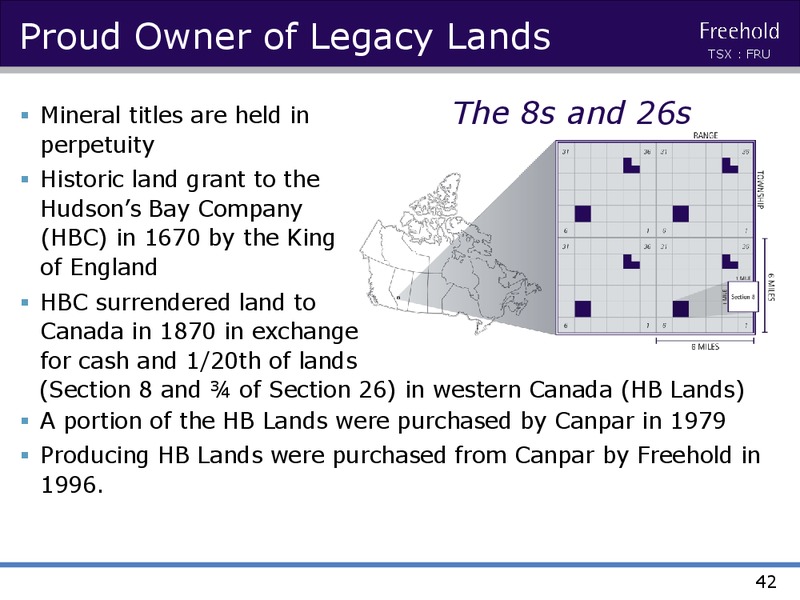 INVESTOR PRESENTATION – Freehold Royalties Ltd. – slide 41