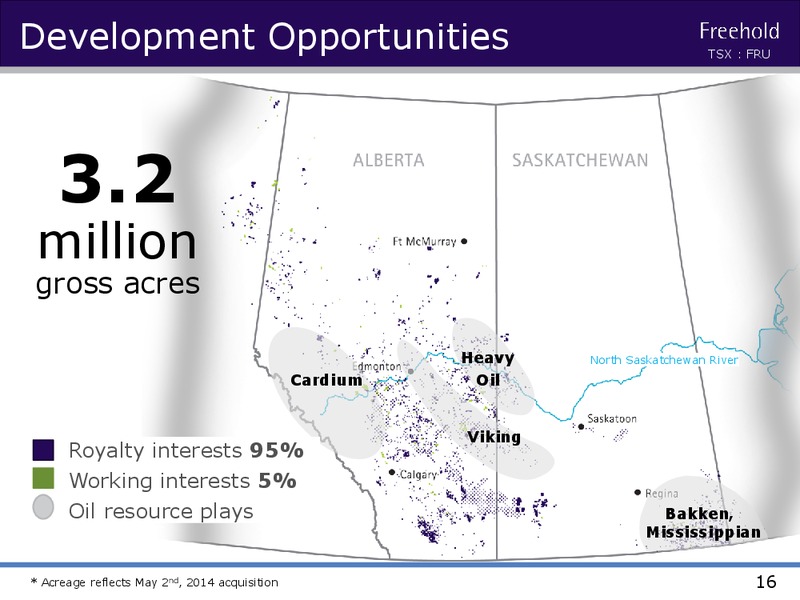 Investor Presentation – Freehold Royalties Ltd. – slide 15