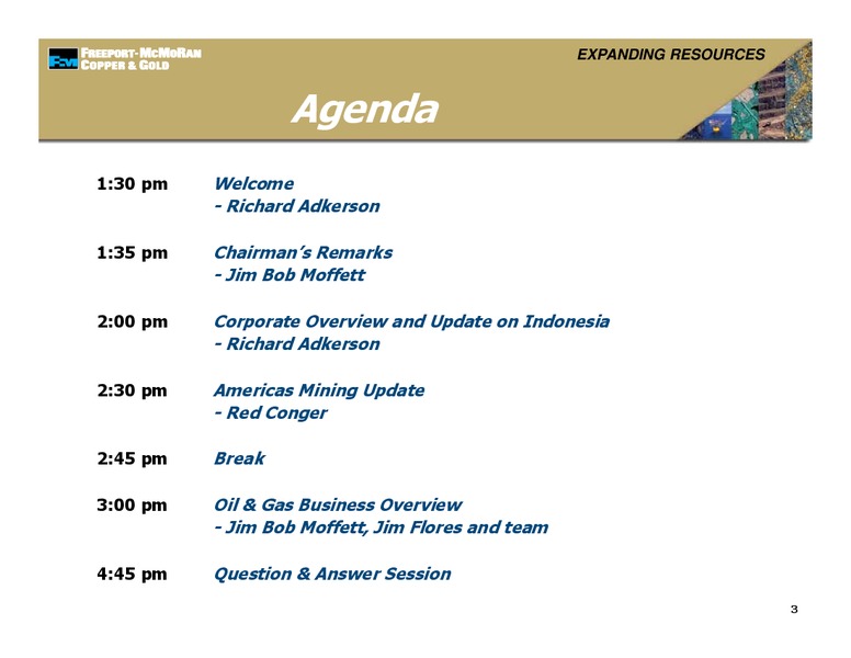 Management Presentations – Freeport-Mcmoran Inc. – slide 2
