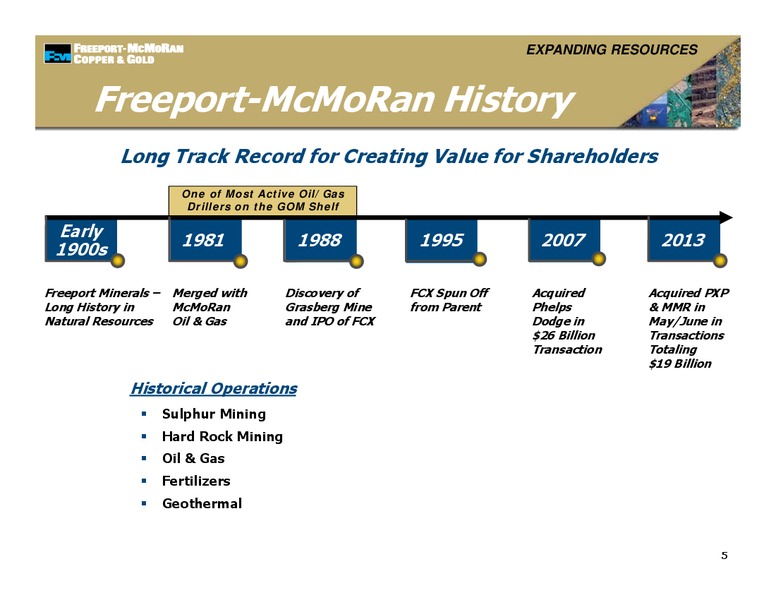 Management Presentations – Freeport-Mcmoran Inc. – slide 4