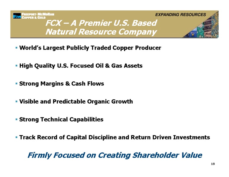 Management Presentations – Freeport-Mcmoran Inc. – slide 17