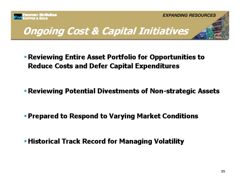 Management Presentations – Freeport-Mcmoran Inc. – slide 24