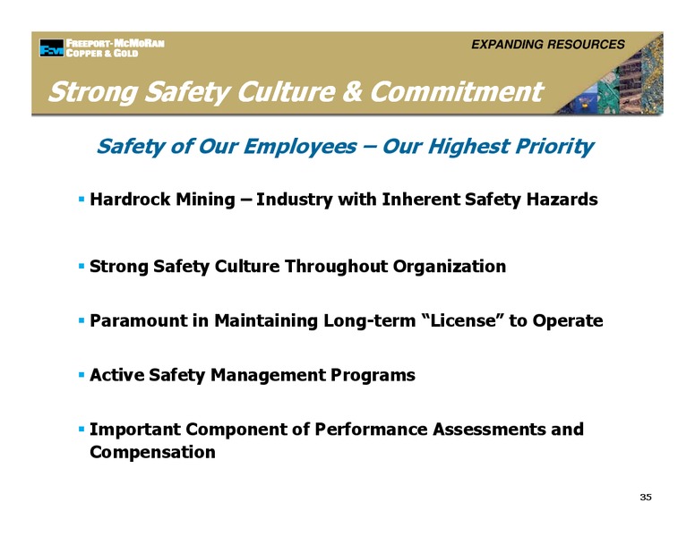 Management Presentations – Freeport-Mcmoran Inc. – slide 34
