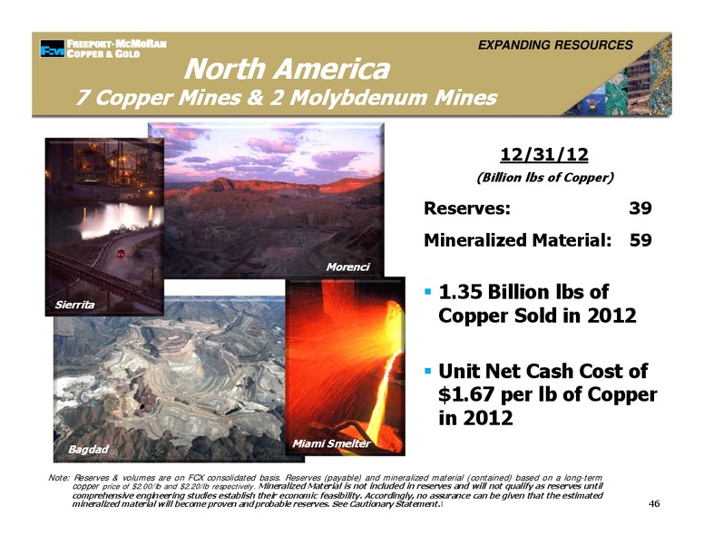 Management Presentations – Freeport-Mcmoran Inc. – slide 45