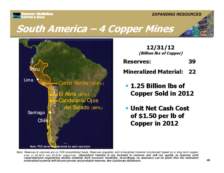 Management Presentations – Freeport-Mcmoran Inc. – slide 47