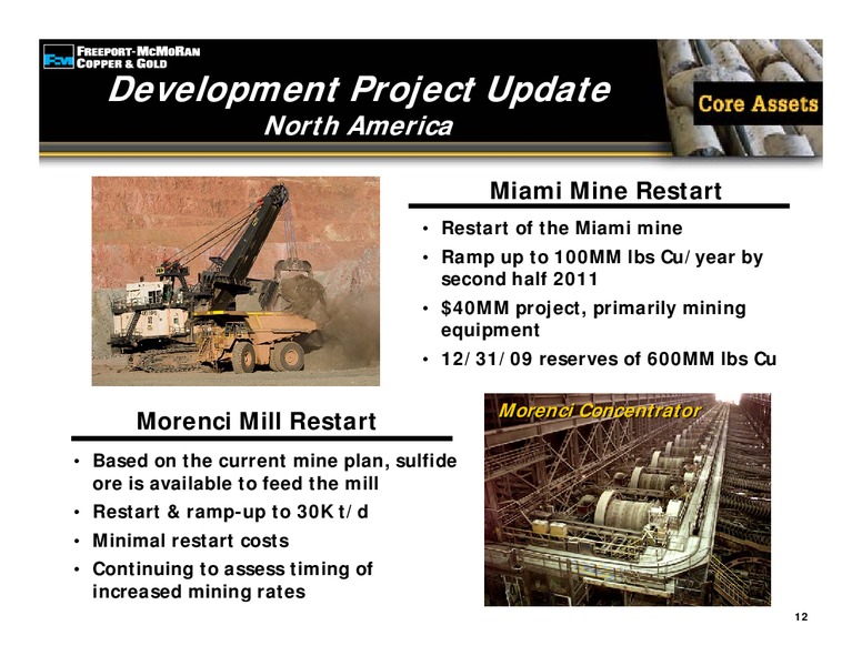 4th Quarter 2009 Earnings Conference Call – Freeport-Mcmoran Inc. – slide 11