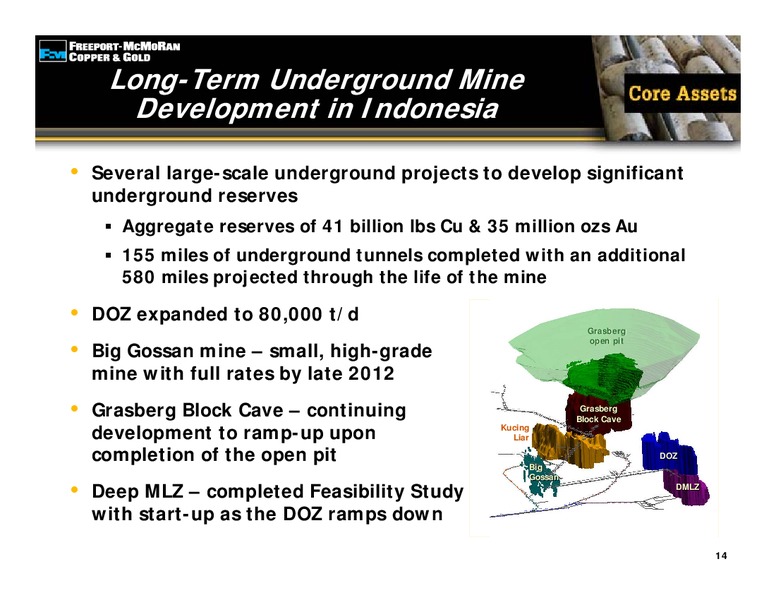 4th Quarter 2009 Earnings Conference Call – Freeport-Mcmoran Inc. – slide 13