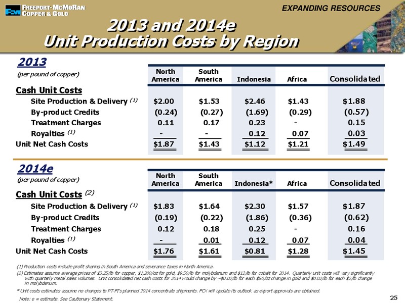 4th Quarter 2013 Earnings Conference Call – Freeport-Mcmoran Inc. – slide 24