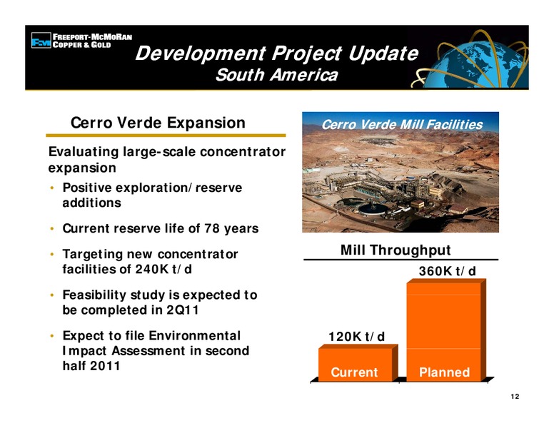 1st Quarter 2011 Earnings Conference Call – Freeport-Mcmoran Inc. – slide 11