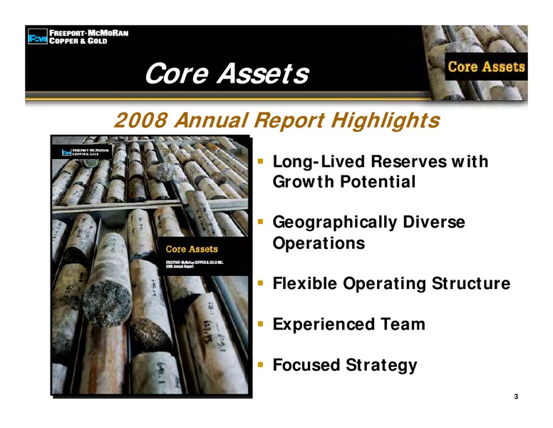 1st Quarter 2009 Earnings Conference Call – Freeport-Mcmoran Inc. – slide 2