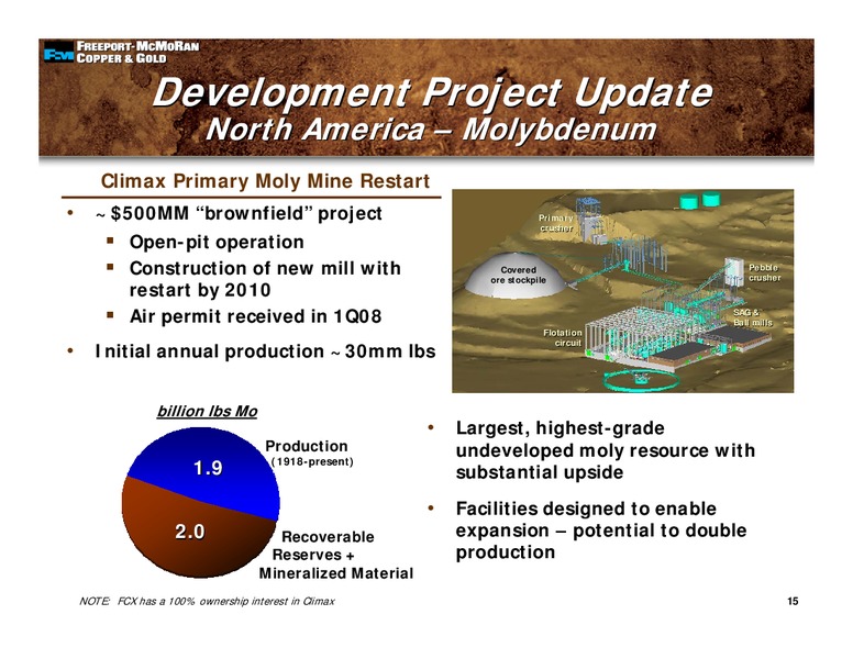 2008 Global Metals Mining & Steel Conference – Freeport-Mcmoran Inc. – slide 14