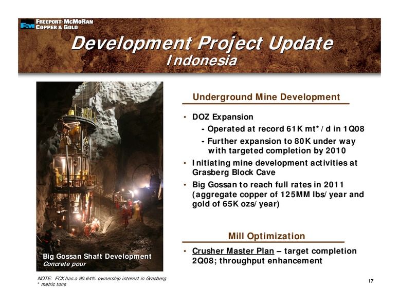 2008 Global Metals Mining & Steel Conference – Freeport-Mcmoran Inc. – slide 16