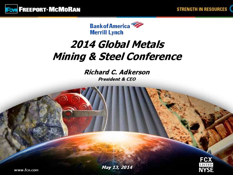 2014 Global Metals Mining & Steel Conference – Freeport-Mcmoran Inc. – slide 1