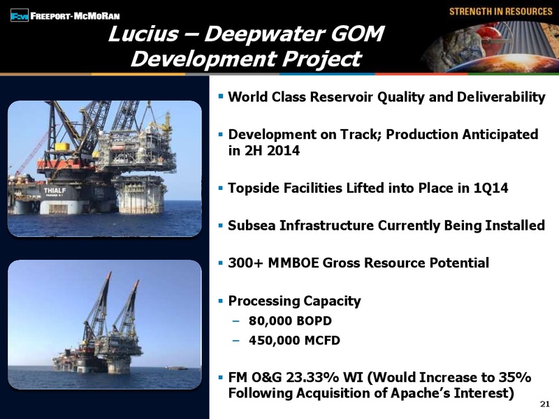 2014 Global Metals Mining & Steel Conference – Freeport-Mcmoran Inc. – slide 20