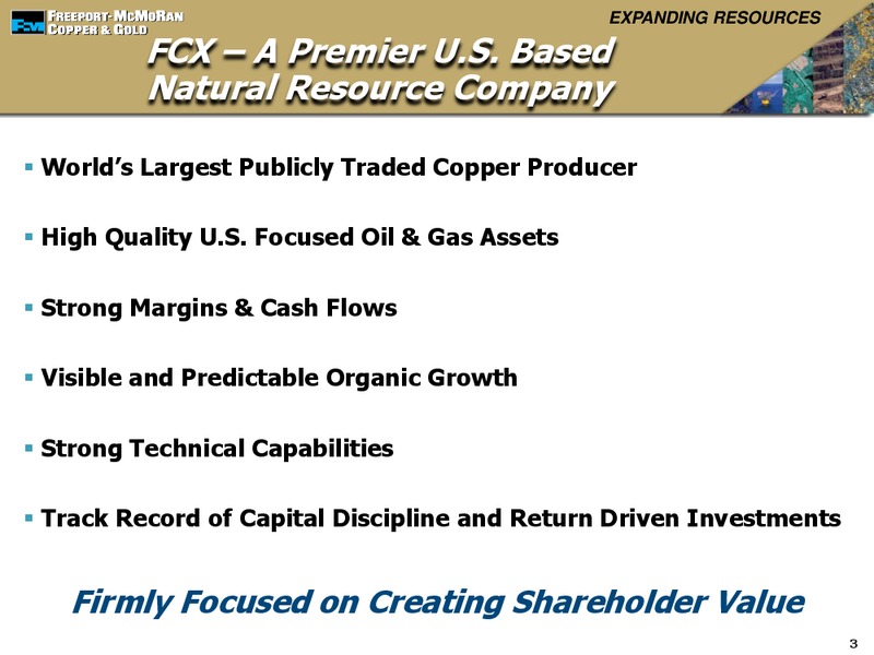 Global Mining & Materials Conference – Freeport-Mcmoran Inc. – slide 2