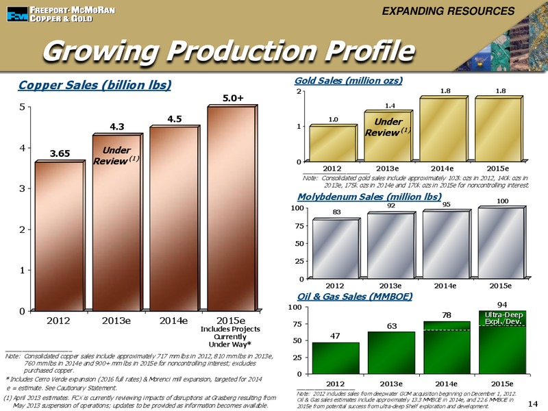 Global Mining & Materials Conference – Freeport-Mcmoran Inc. – slide 13