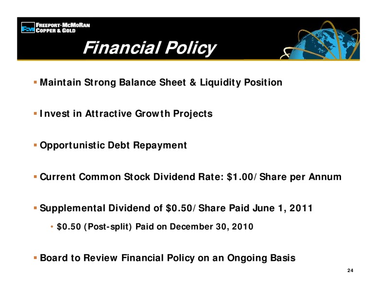 Investor Presentation – Freeport-Mcmoran Inc. – slide 23