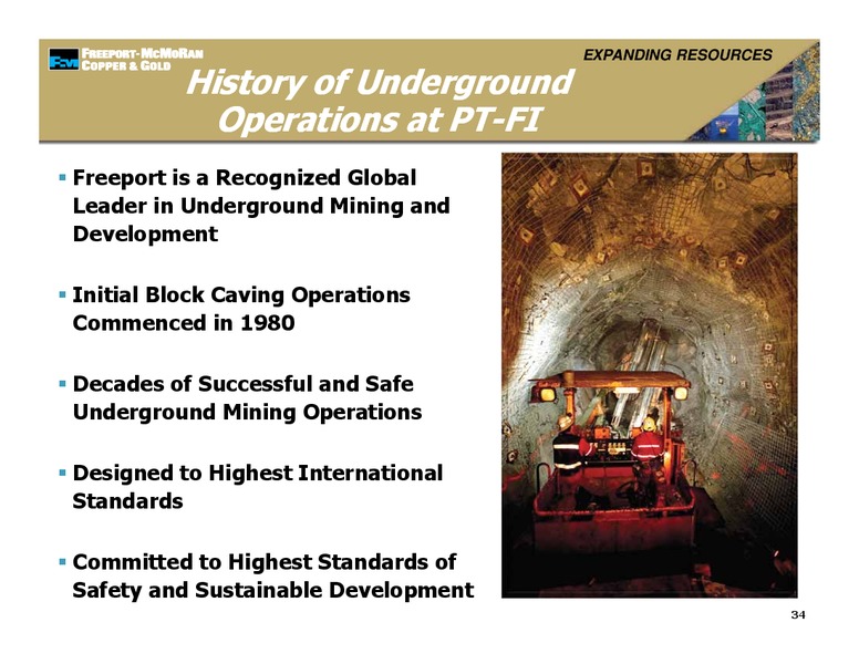 Management Presentations – Freeport-Mcmoran Inc. – slide 33