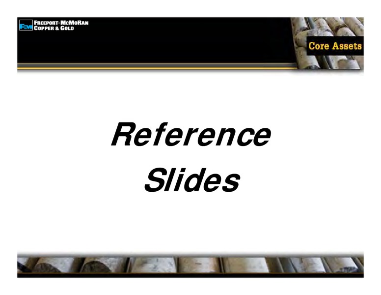 2nd Quarter 2009 Earnings Conference Call – Freeport-Mcmoran Inc. – slide 25