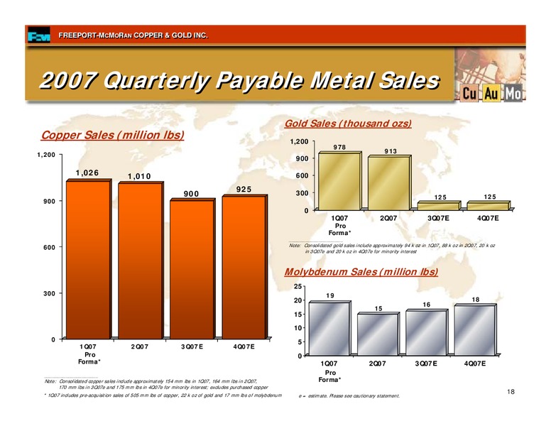 2nd Quarter 2007 Earnings Conference Call – Freeport-Mcmoran Inc. – slide 17