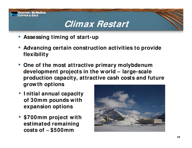 Leveraged Finance Conference – Freeport-Mcmoran Inc. – slide 9
