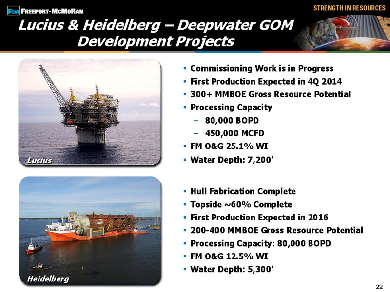 3rd Quarter 2014 Earnings Conference Call – Freeport-Mcmoran Inc. – slide 21