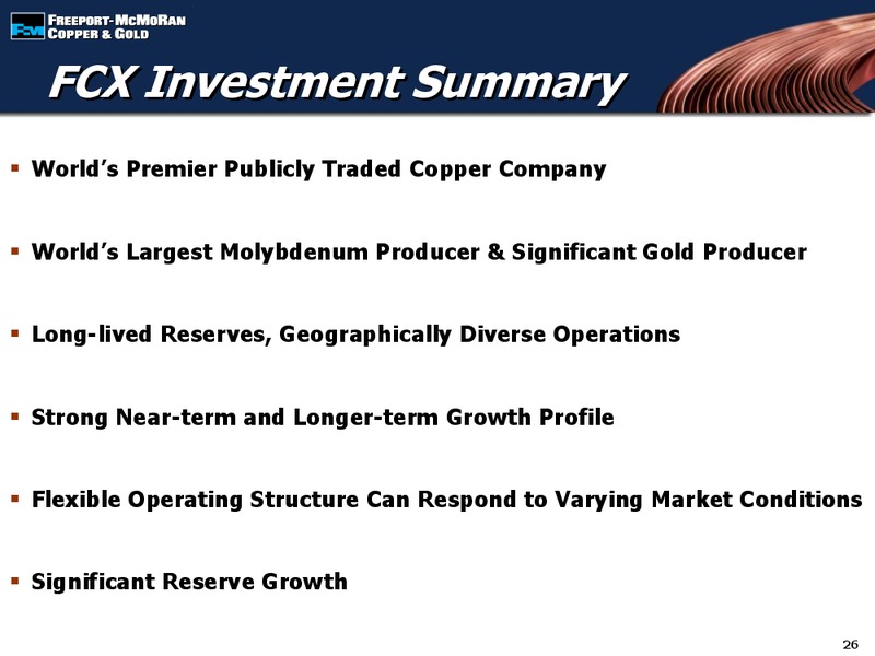 3rd Annual Dahlman Rose & Co Global Metals Mining & Materials Conference – Freeport-Mcmoran Inc. – slide 25