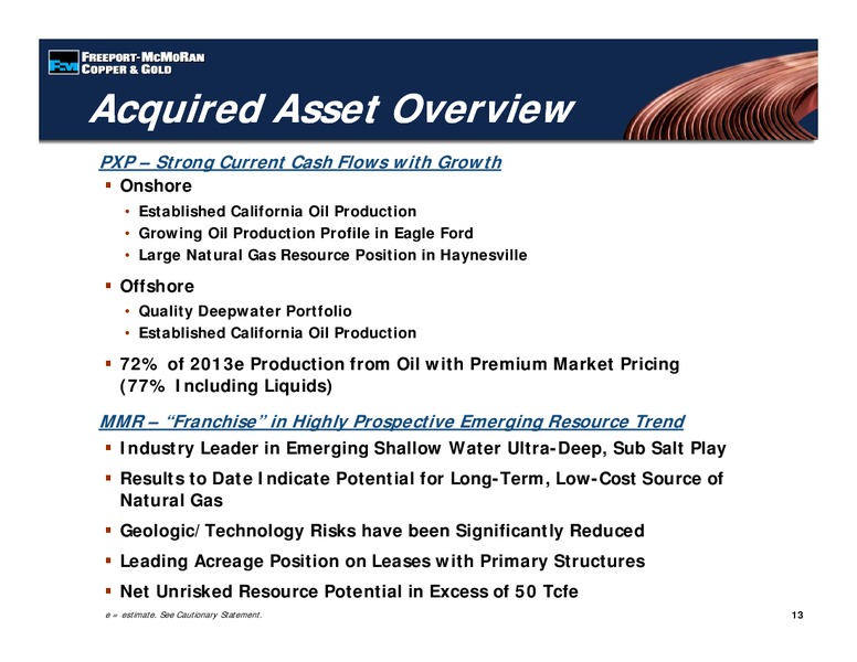 Investor Presentation – Freeport-Mcmoran Inc. – slide 12