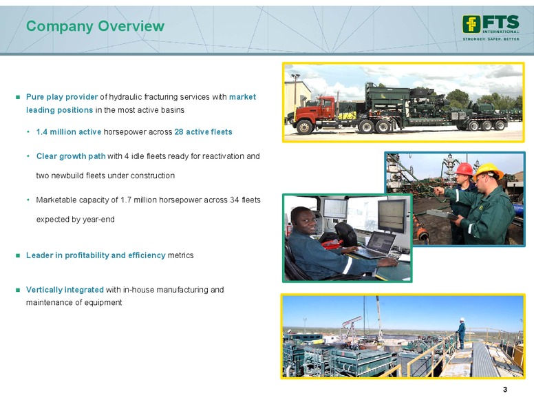 May 2018 Investor Presentation – FTS International Inc. – slide 2