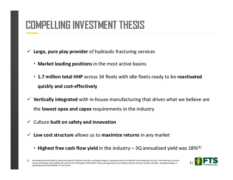 November 2018 Investor Presentation – FTS International Inc. – slide 8
