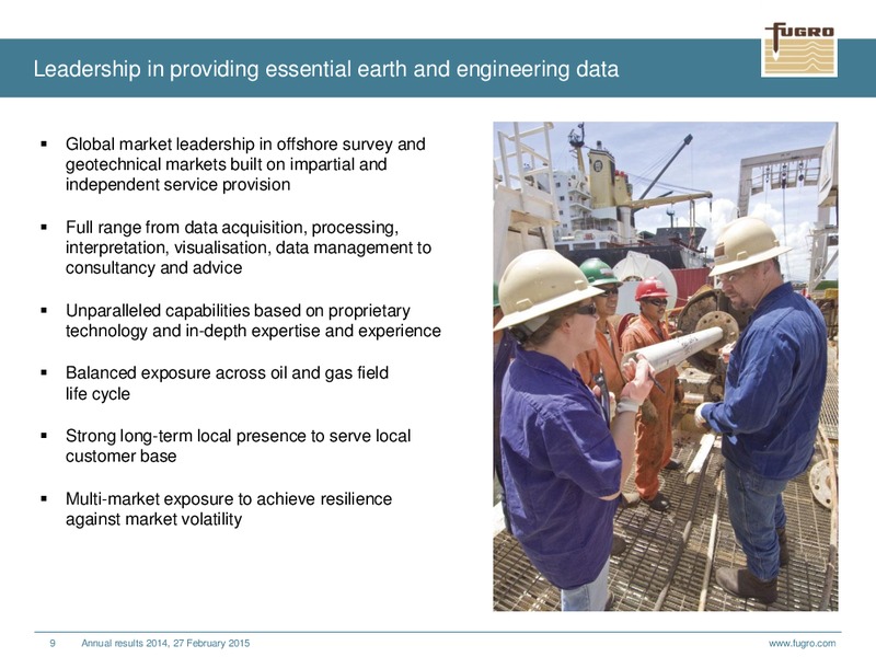 ANNUAL RESULTS 2014 – FUGRO – slide 9
