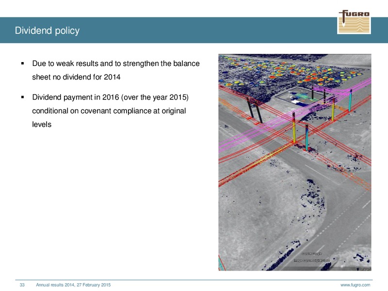 ANNUAL RESULTS 2014 – FUGRO – slide 33