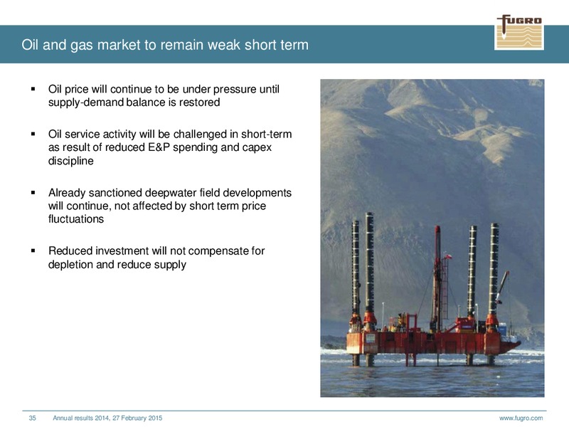 ANNUAL RESULTS 2014 – FUGRO – slide 35