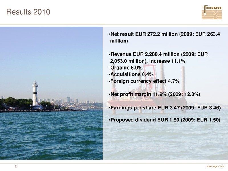 ANNUAL FIGURES 2010 – FUGRO – slide 2