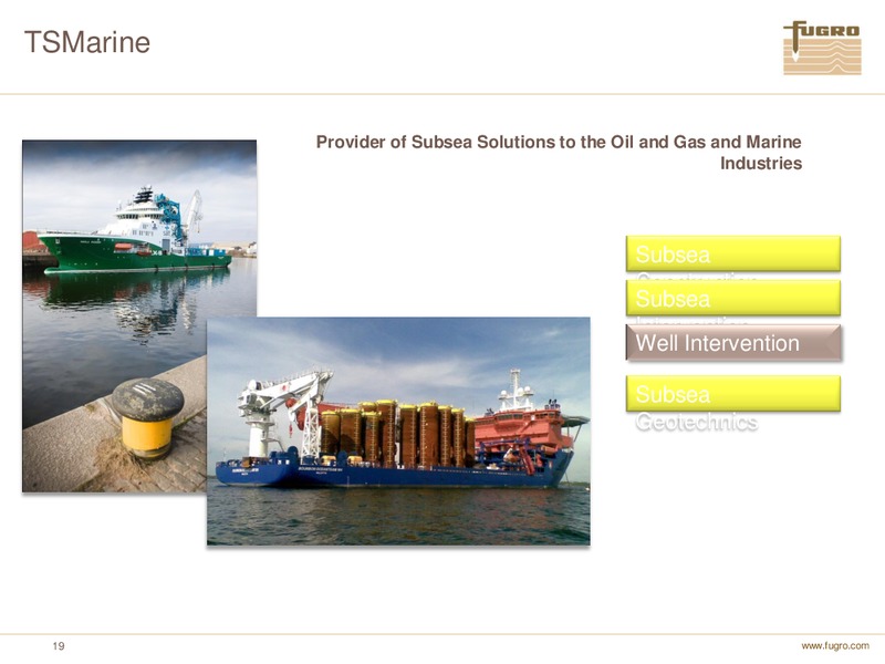 ANNUAL FIGURES 2010 – FUGRO – slide 19