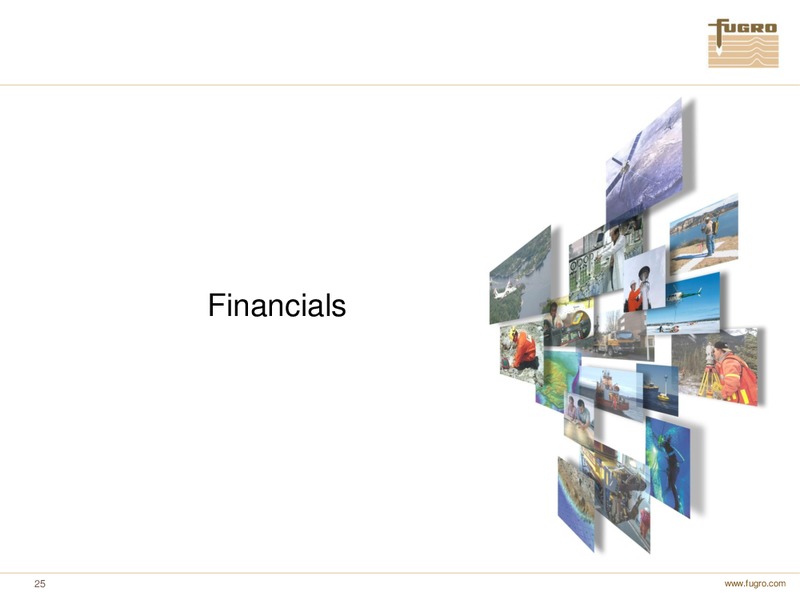 ANNUAL FIGURES 2010 – FUGRO – slide 25