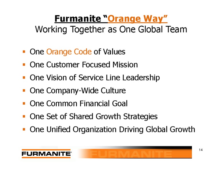 Investor Presentation – Furmanite – slide 13
