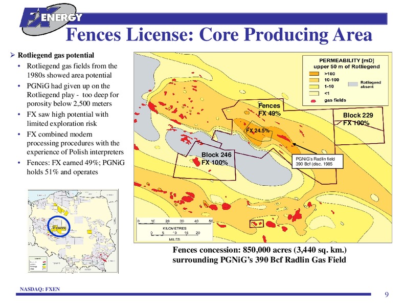 INVESTOR PRESENTATION – Fx Energy Inc. – slide 8