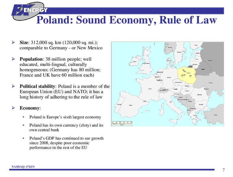 POLAND A Unique Play on the Strong European Gas Market – Fx Energy Inc. – slide 6