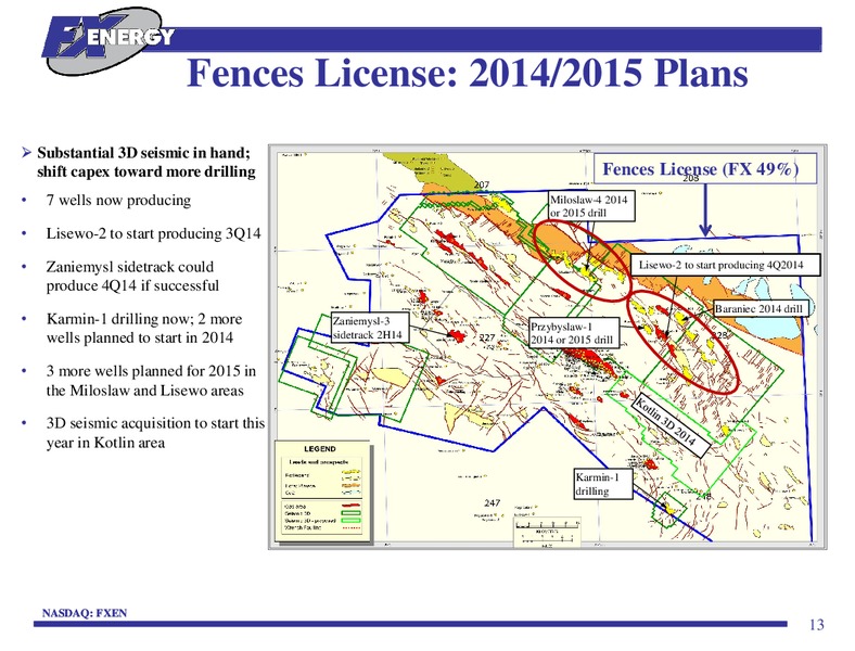 INVESTOR PRESENTATION – Fx Energy Inc. – slide 12