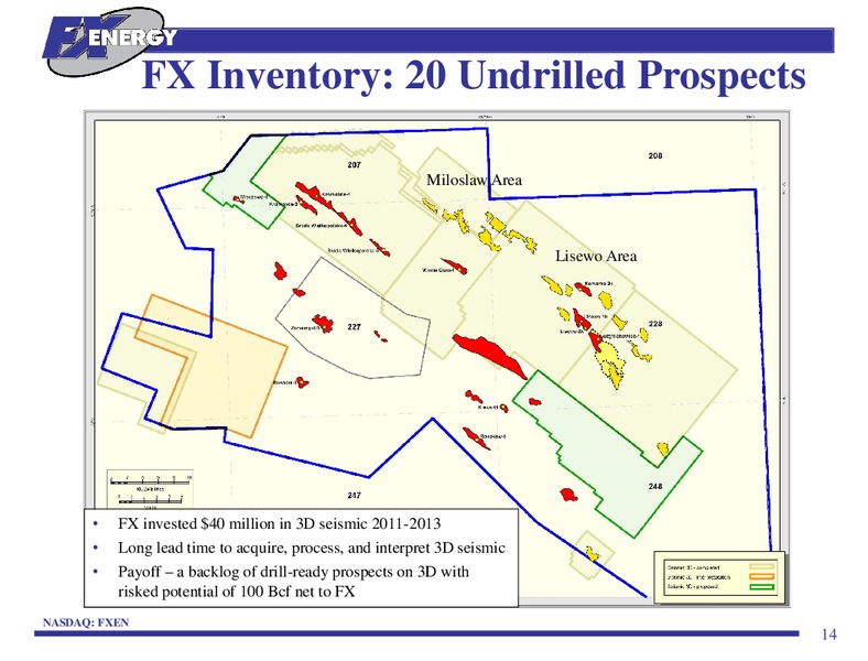 INVESTOR PRESENTATION – Fx Energy Inc. – slide 13
