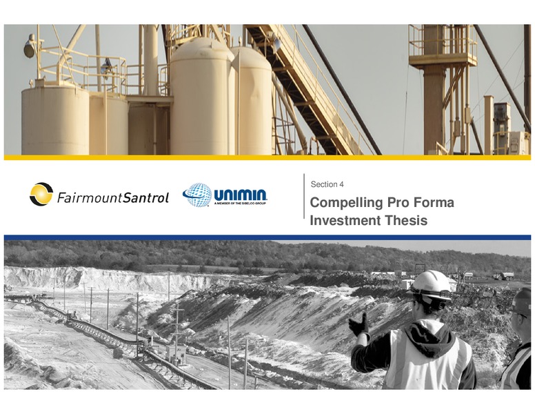 Creating a Leader in Proppant and Industrial Materials Solutions – Fairmount Santrol – slide 28