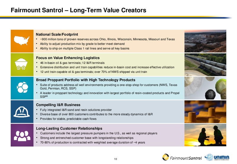 Fairmount Santrol and Unimin to Combine – Fairmount Santrol – slide 8