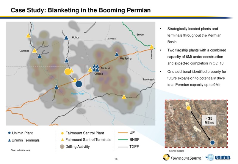 Fairmount Santrol and Unimin to Combine – Fairmount Santrol – slide 14