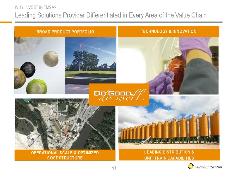 December 2016 Investor Presentation – Fairmount Santrol – slide 17