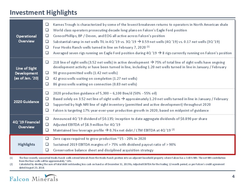 March 2020 Investor Presentation – Falcon Minerals – slide 3