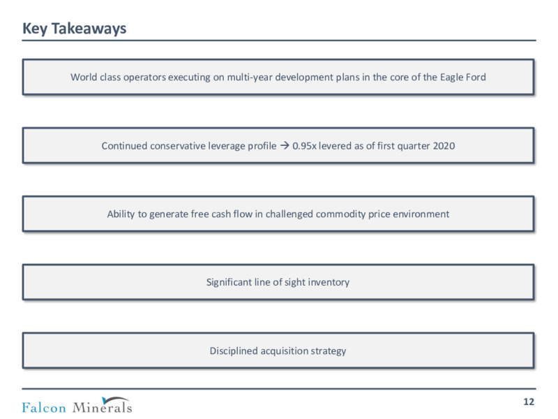 1Q 2020 Earnings Presentation – Falcon Minerals – slide 11