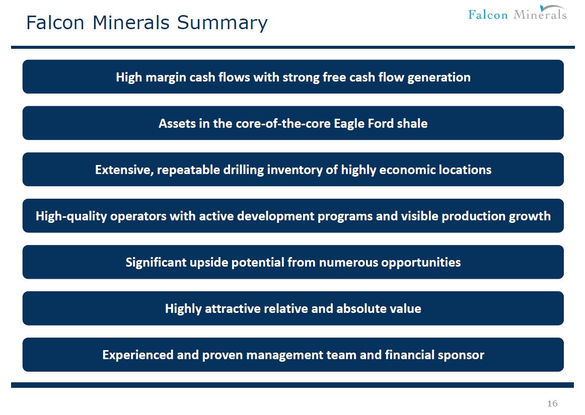 JP Morgan Energy Conference – Falcon Minerals – slide 15